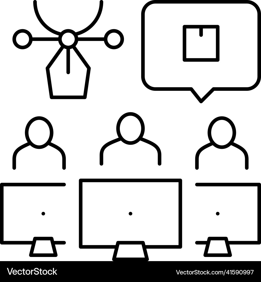 Factory creative command line icon Factory creative command line icon Vector Image