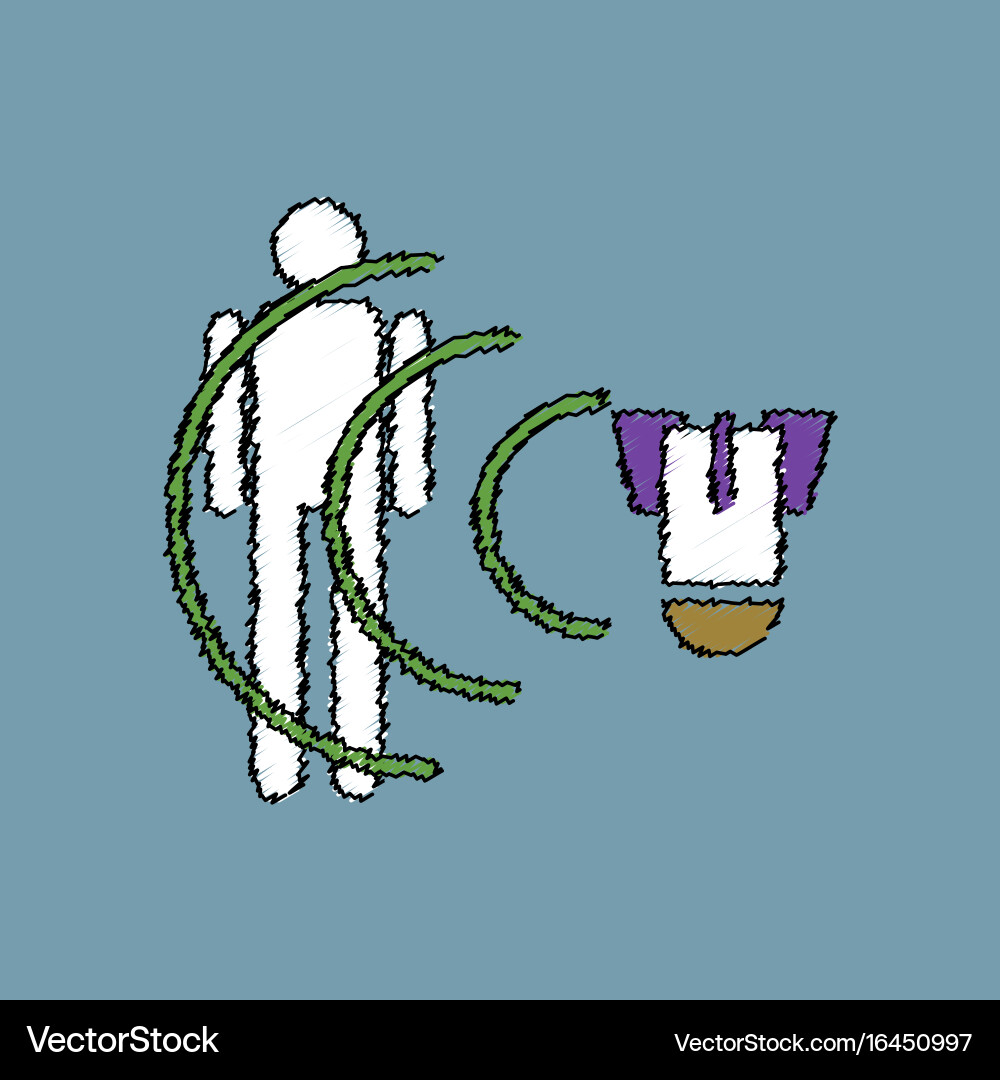 Flat shading style icon military shell blast wave Vector Image
