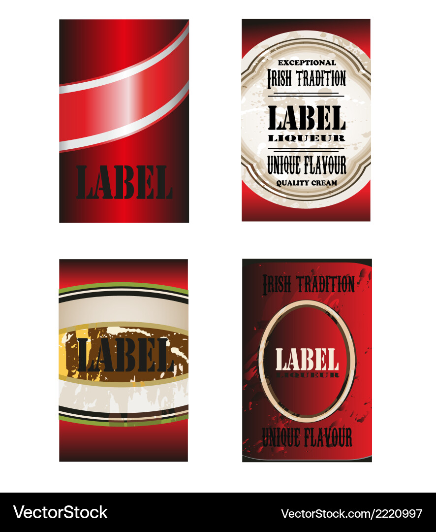 Label template Vector Image