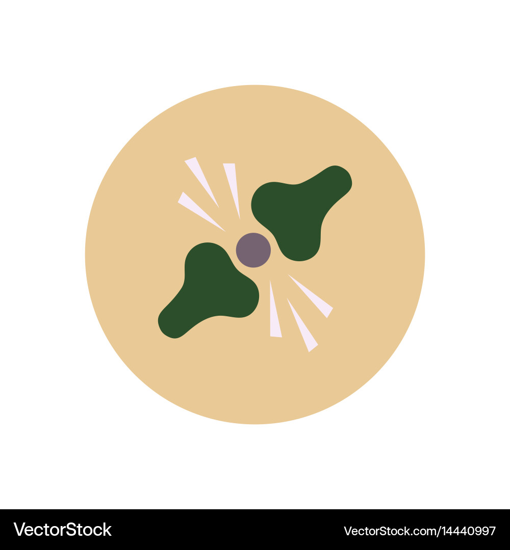 Stylish icon in color circle problems joints Vector Image