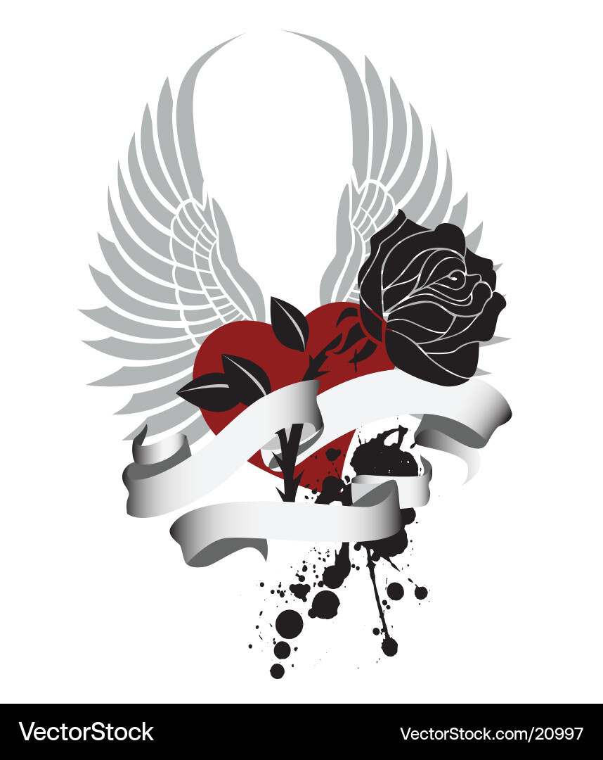 Valentine with rose Royalty Free Vector Image - VectorStock