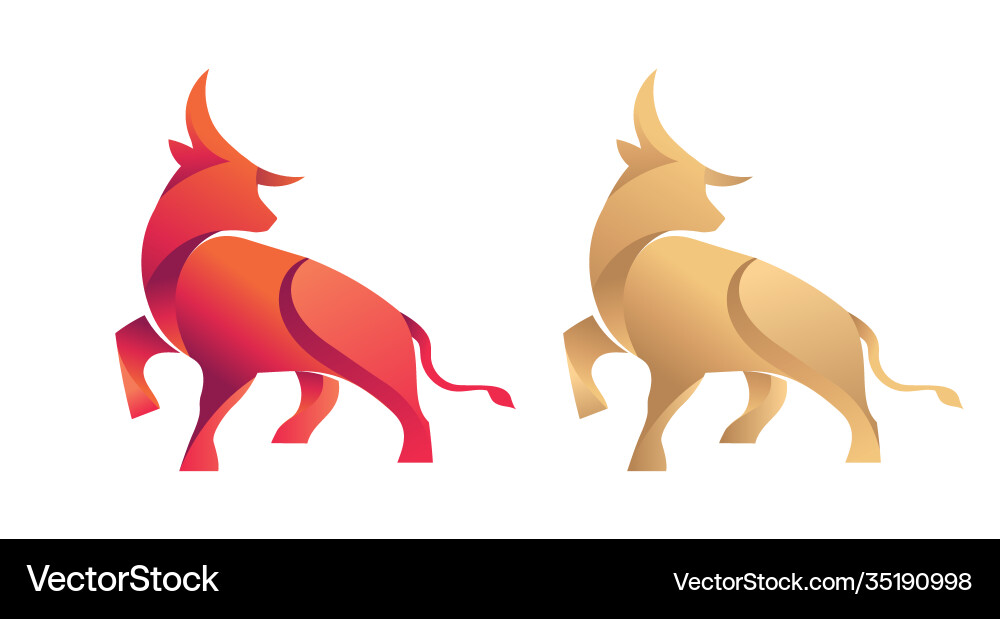 Chinese new year 2021 ox red cow vector image