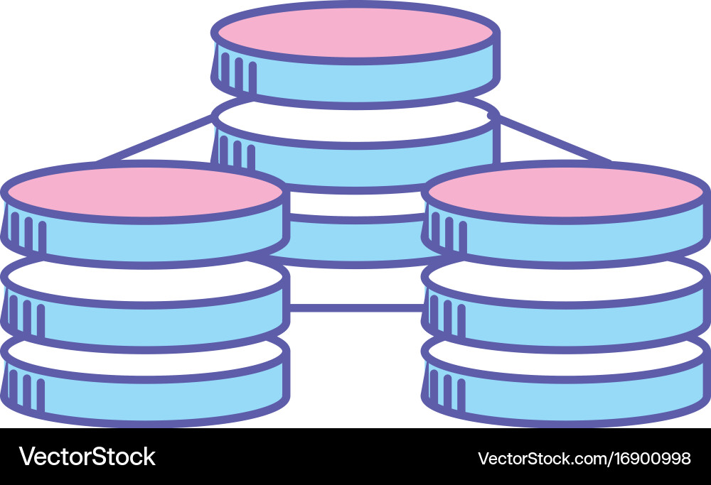 Database technology system information service Vector Image