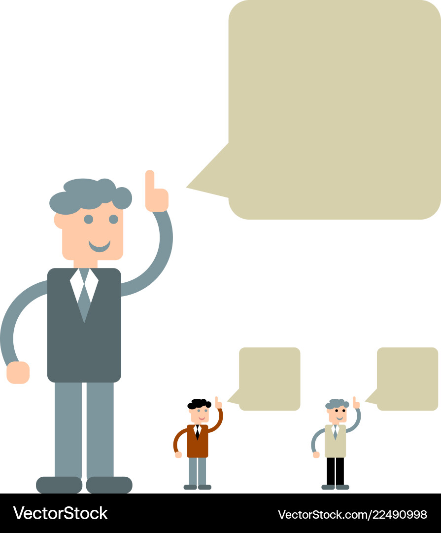 Design of person with speech bubble Design of person with speech bubble vector image