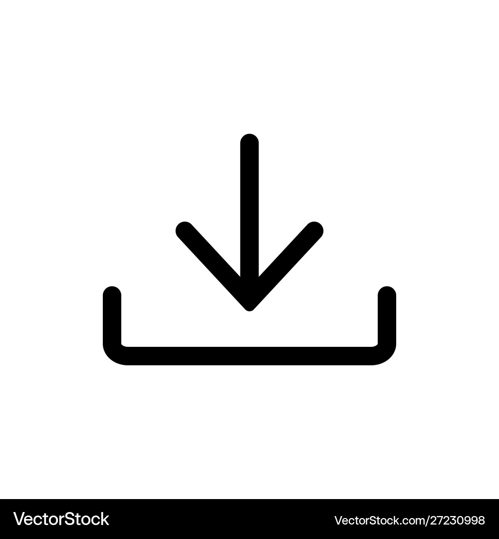 Download icon install symbol upload button Download icon install symbol upload button vector image