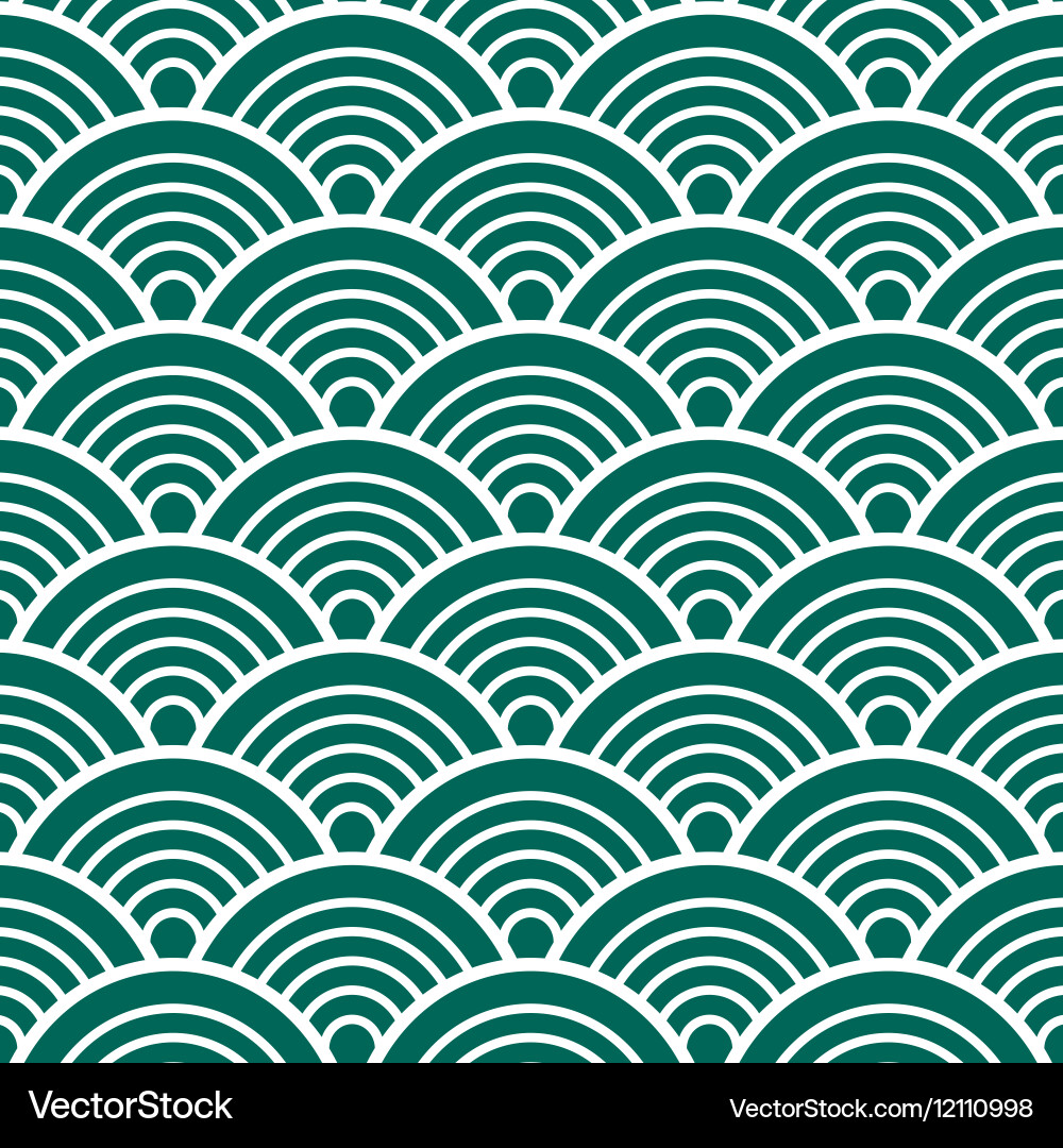Japanese Wave Pattern Vector Image