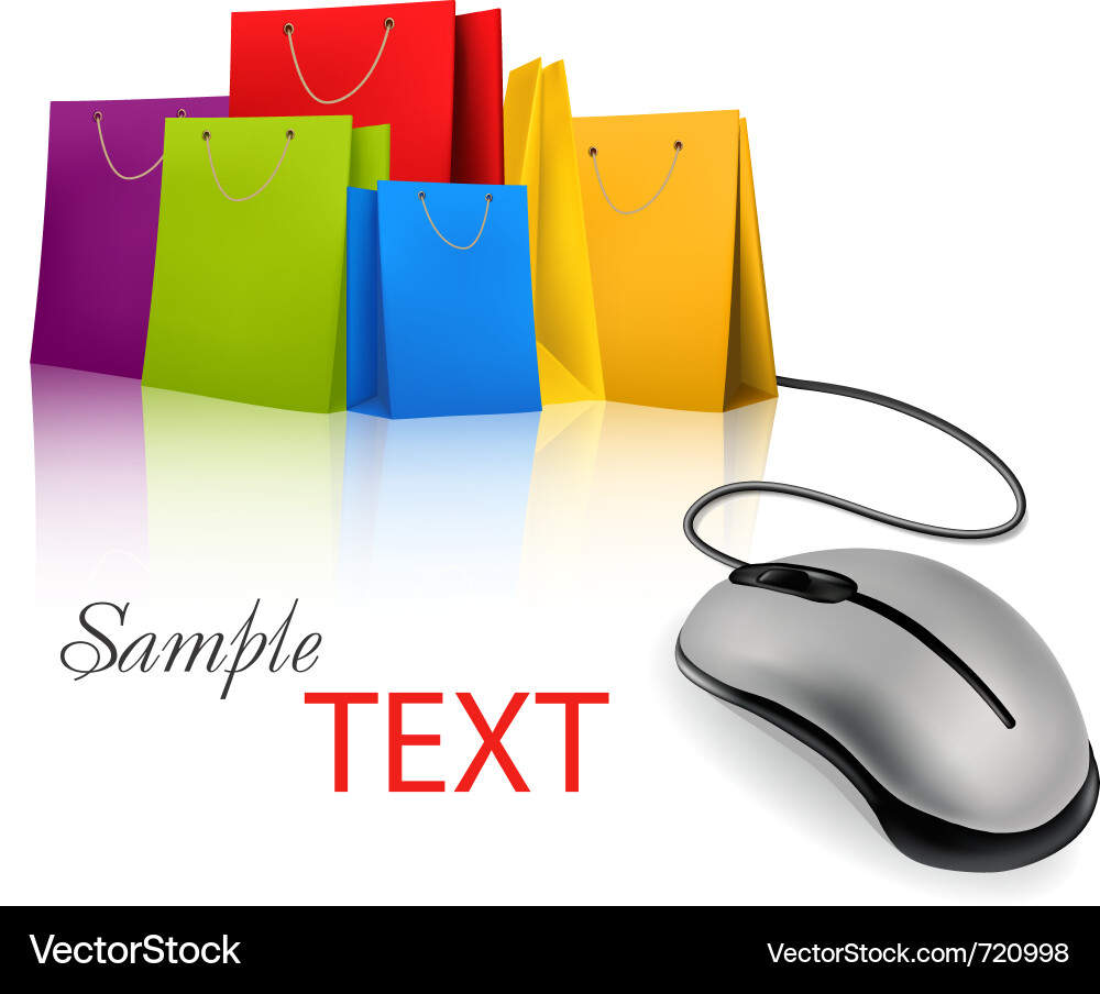 Online Shopping Concepts Vector Image