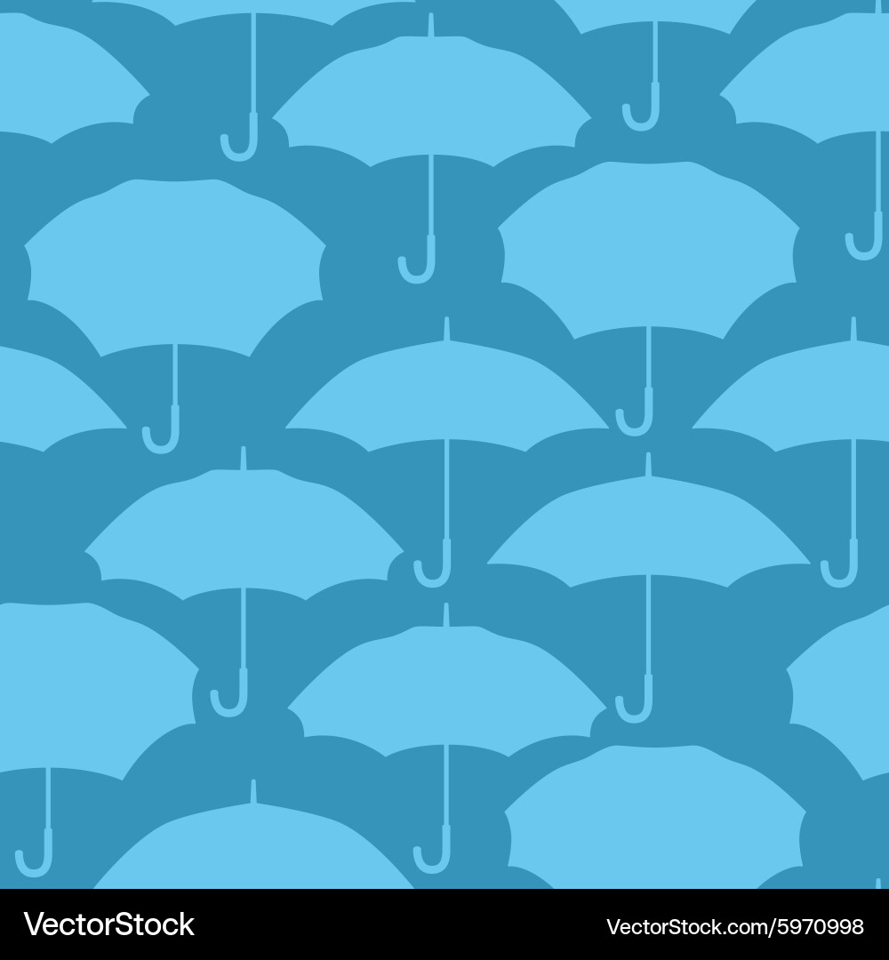 Seamless pattern with umbrellas for background vector image