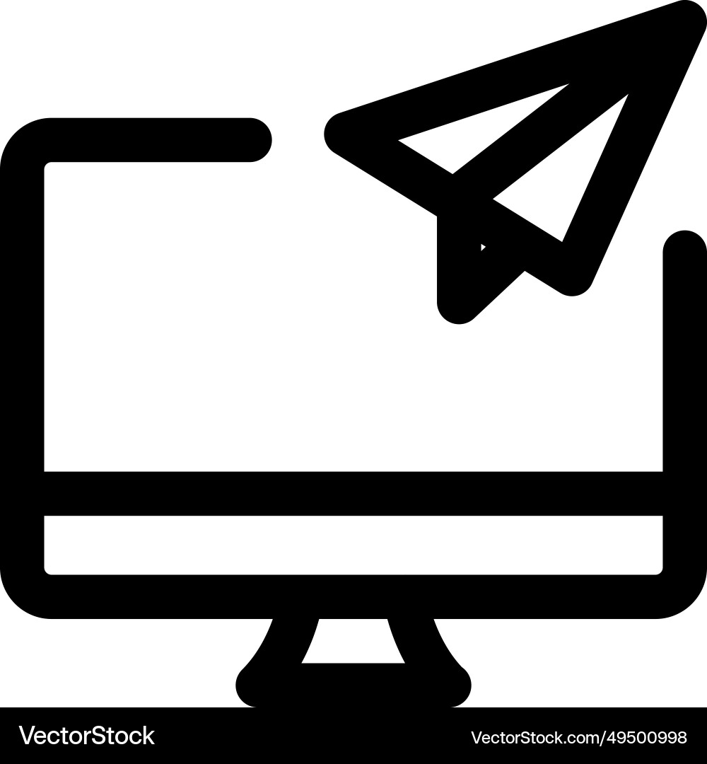 Senden oder Teilen von Dateidaten über den Computer Vektorbild