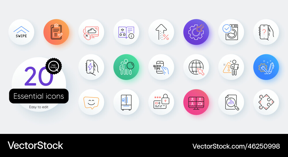 Simple set of analytics graph smile face Simple set of analytics graph smile face vector image