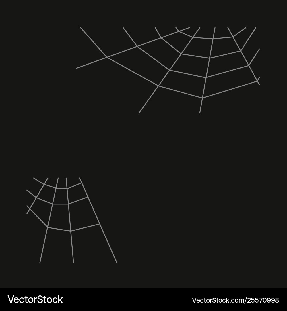 Web spider cobweb Web spider cobweb vector image