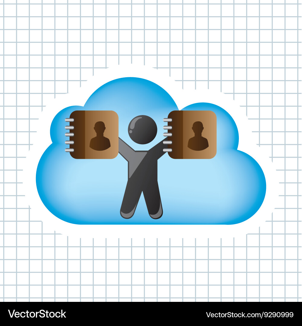 Cloud computing design Vector Image