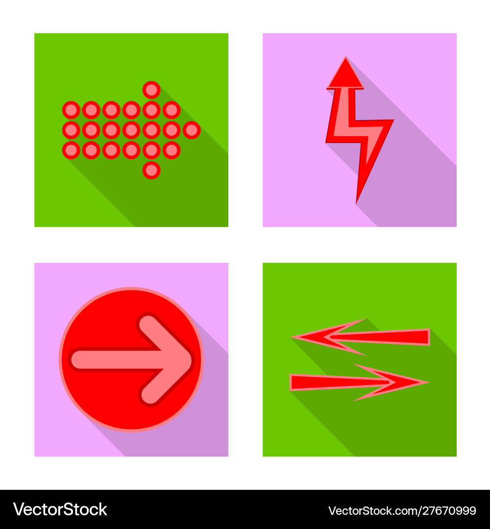 Isolated object element and arrow sign Isolated object element and arrow sign vector image