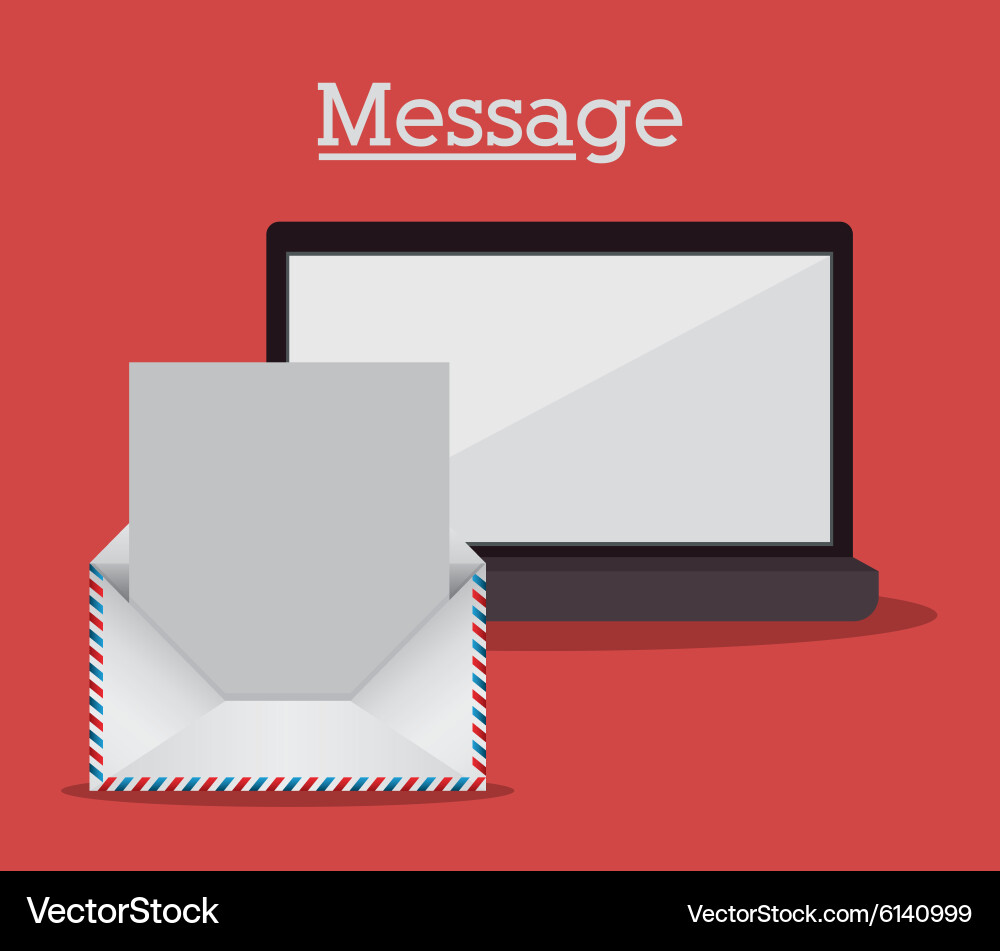 Message design Vector Image