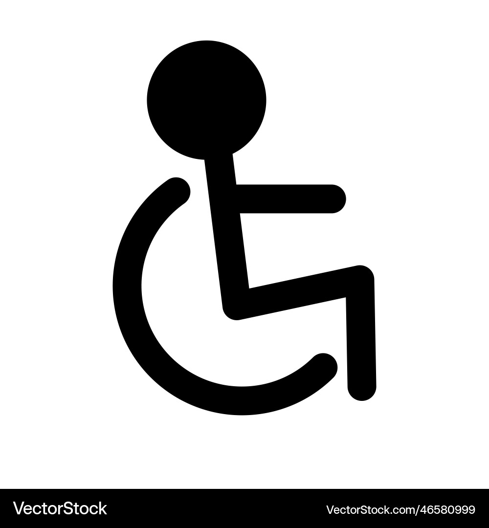 Wheelchair Accessibility Symbol Vector Image