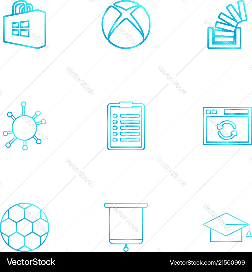 Windows store xbox stackoverflow convocation vector image