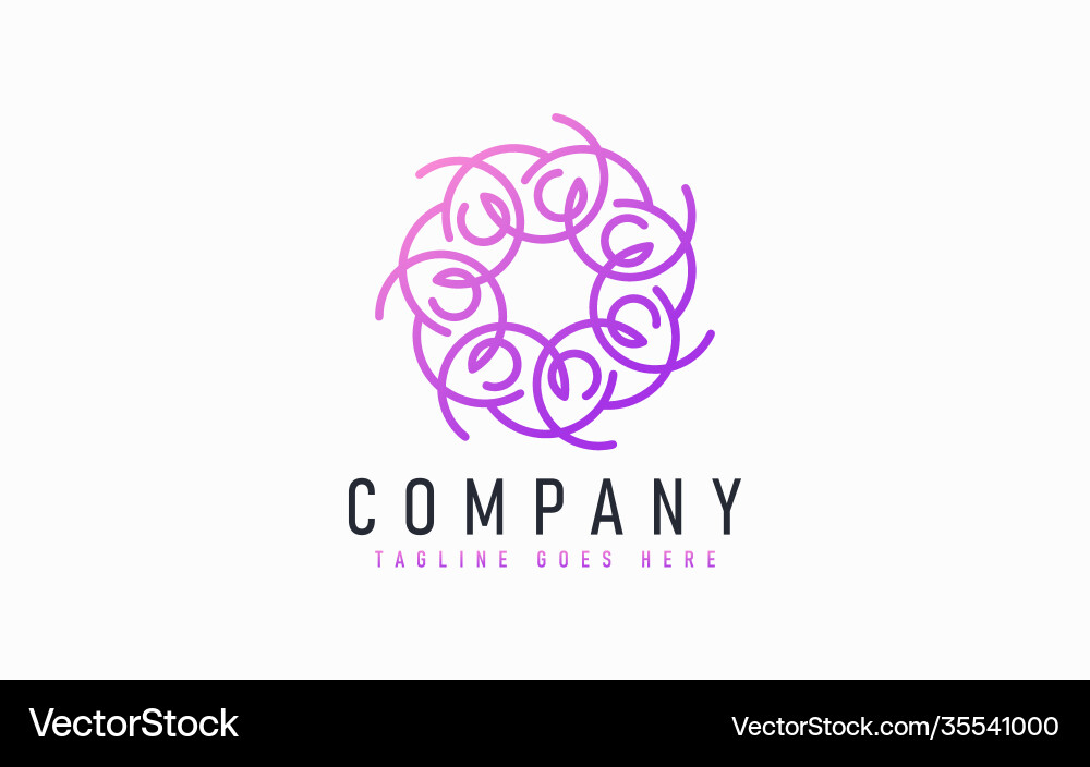 Abstract modern logo design based from circular Abstract modern logo design based from circular vector image