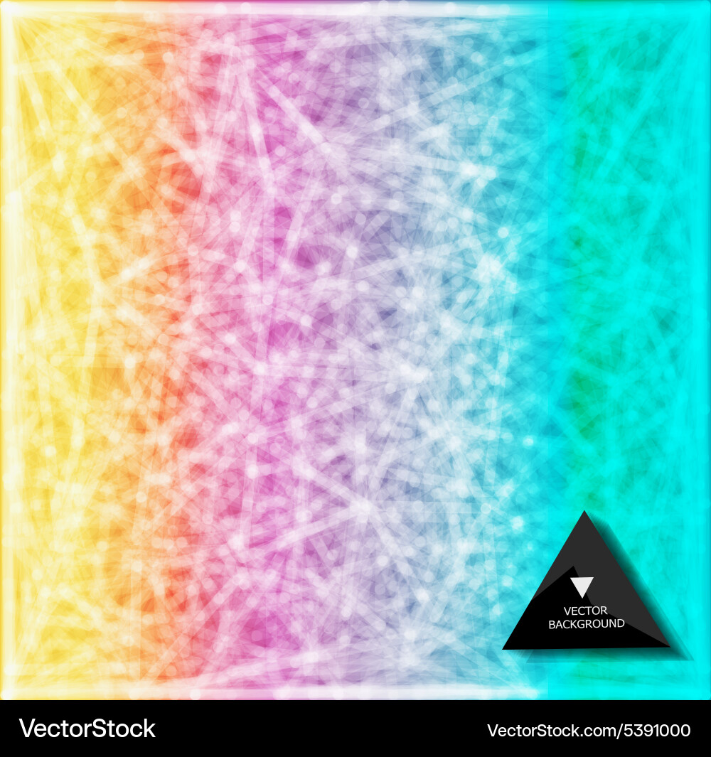 Abstract rainbow web background triangles vector image