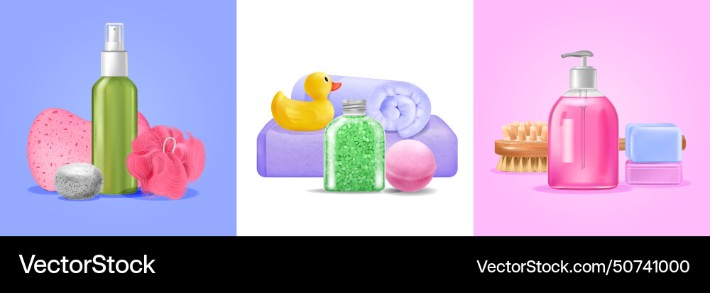 Bath wash design concept Royalty Free Vector Image