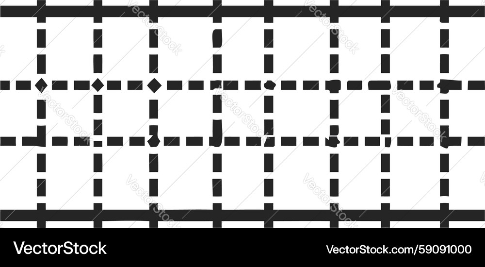 Dashed Grid Pattern - Minimalist Texture Vector Image