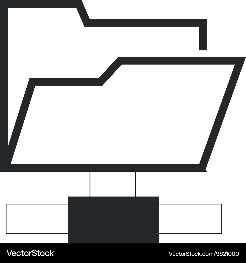 File folder icon vector image
