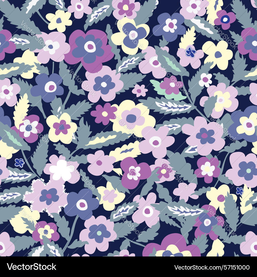 Floral seamless pattern flower background Floral seamless pattern flower background Vector Image