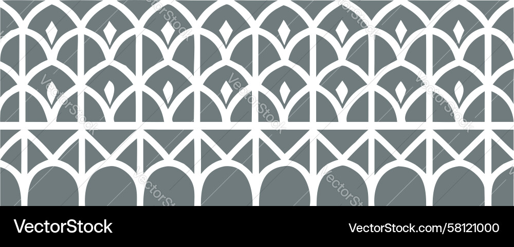 Interlocking Hexagon Grid Pattern Vector Image