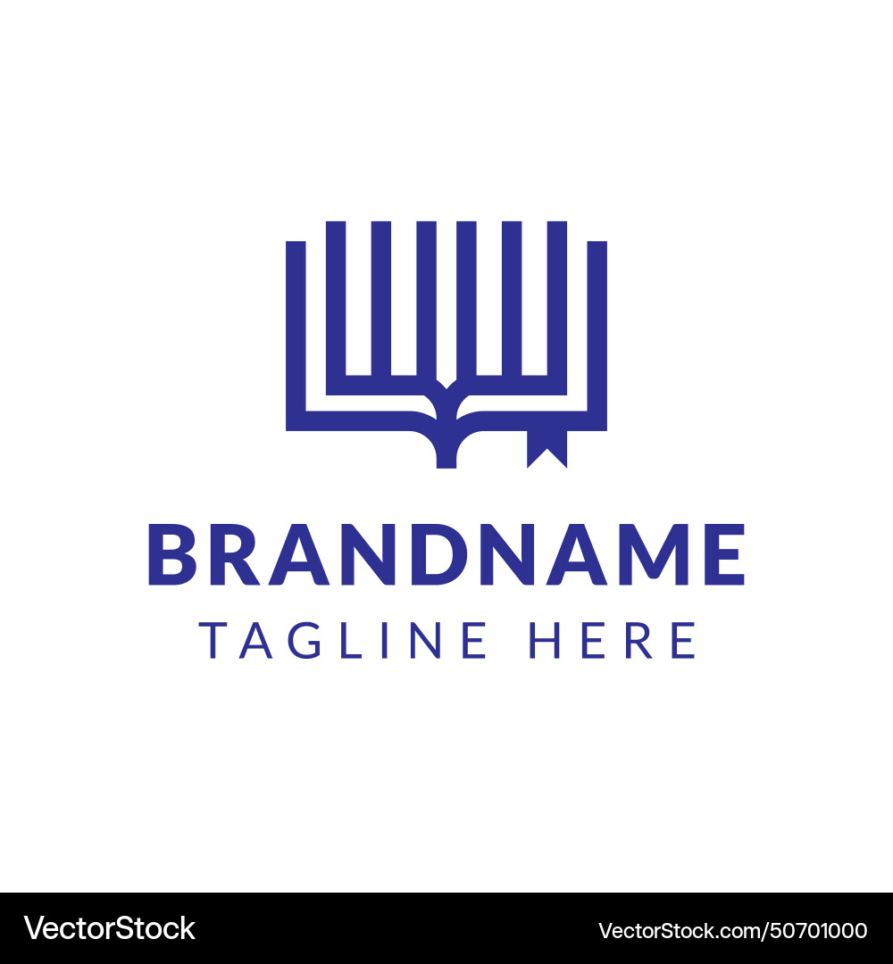 Letters ww book logo suitable for business Vector Image