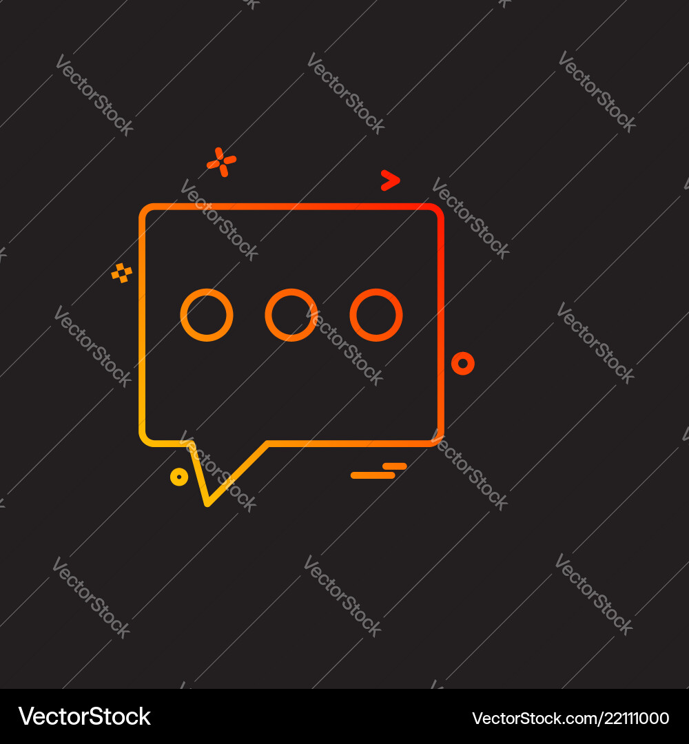 Message icon design Message icon design Vector Image