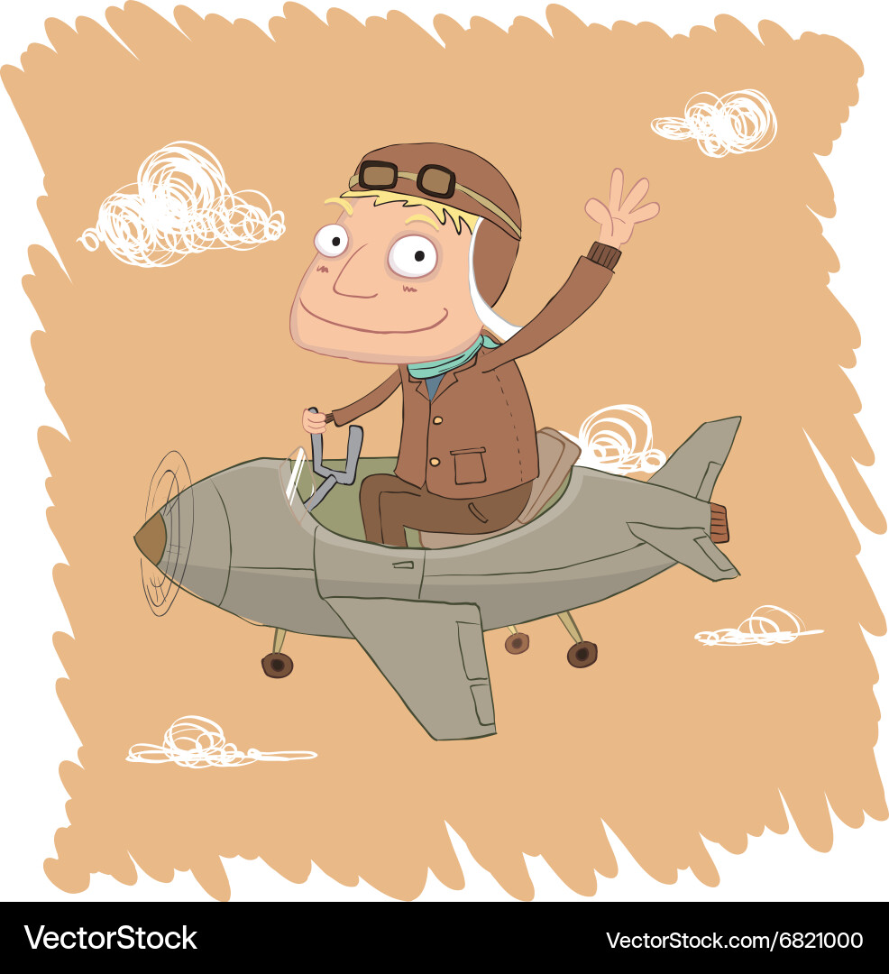 Pilot vector image