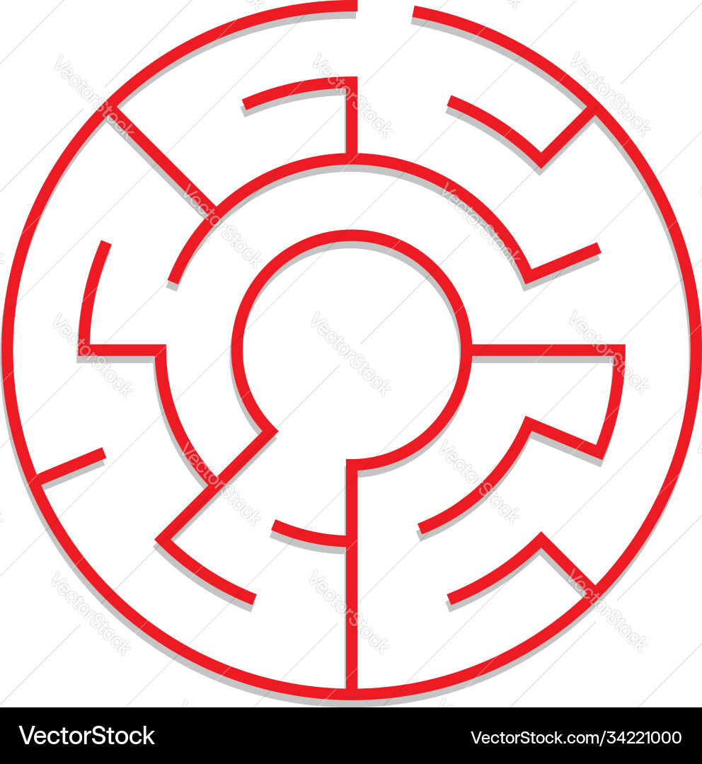 Solvable 3d maze labyrinth puzzle game Solvable 3d maze labyrinth puzzle game vector image