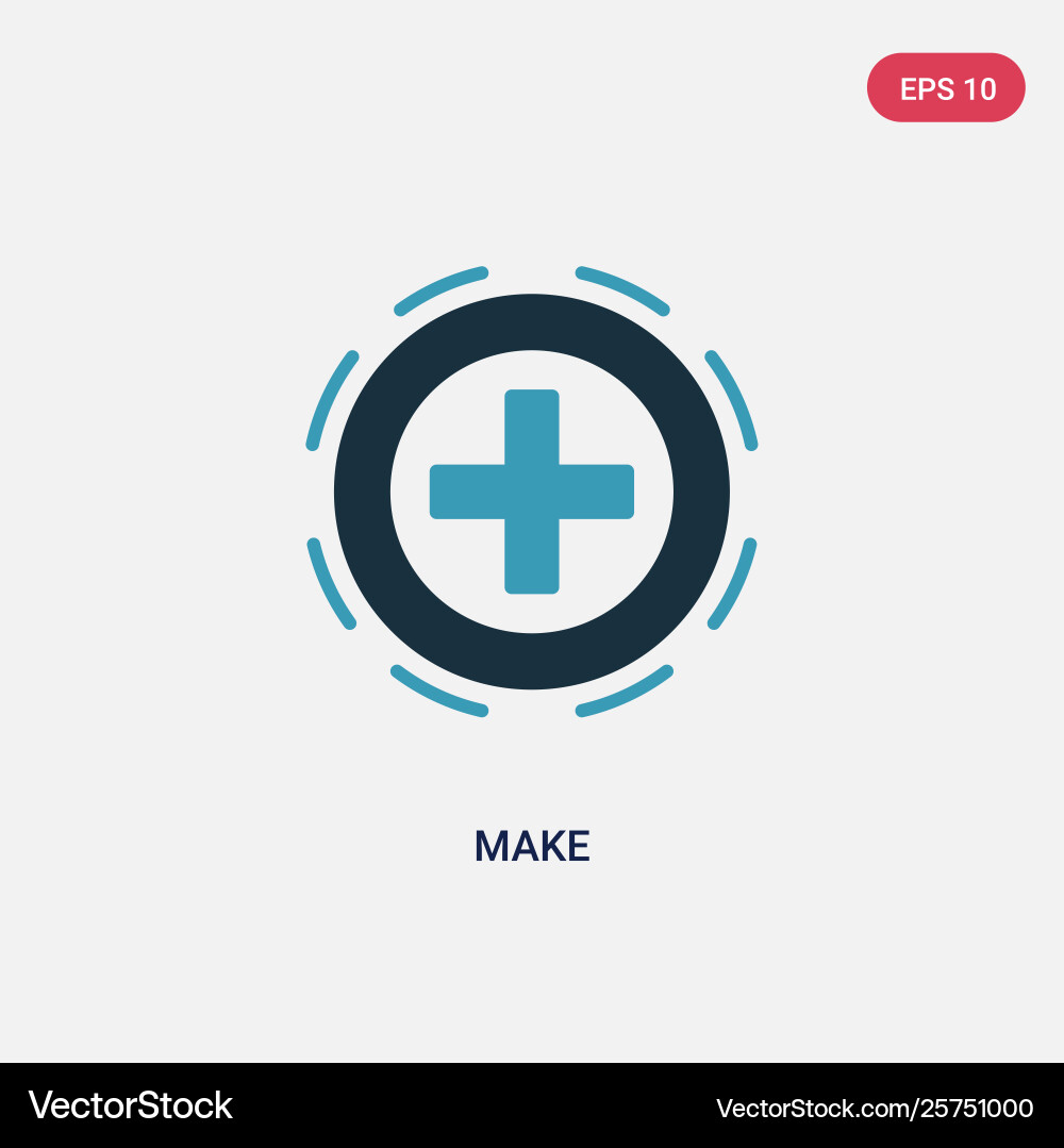 Two color make icon from user interface concept Two color make icon from user interface concept vector image