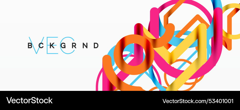 Abstract background circles and colorful round Vector Image