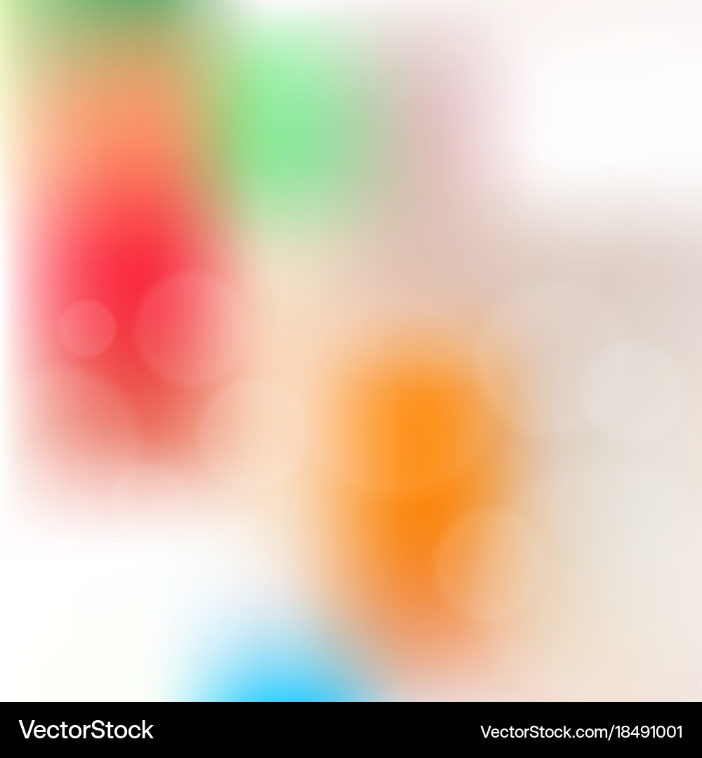 Blurred background with bokeh vector image