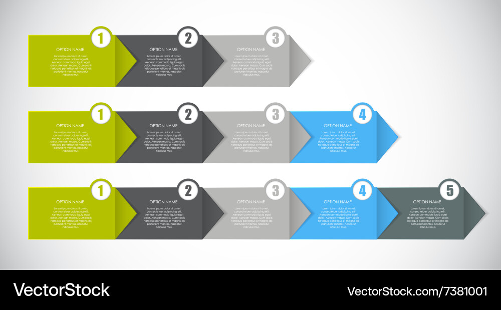 Business Data Visual Elements Vector Image