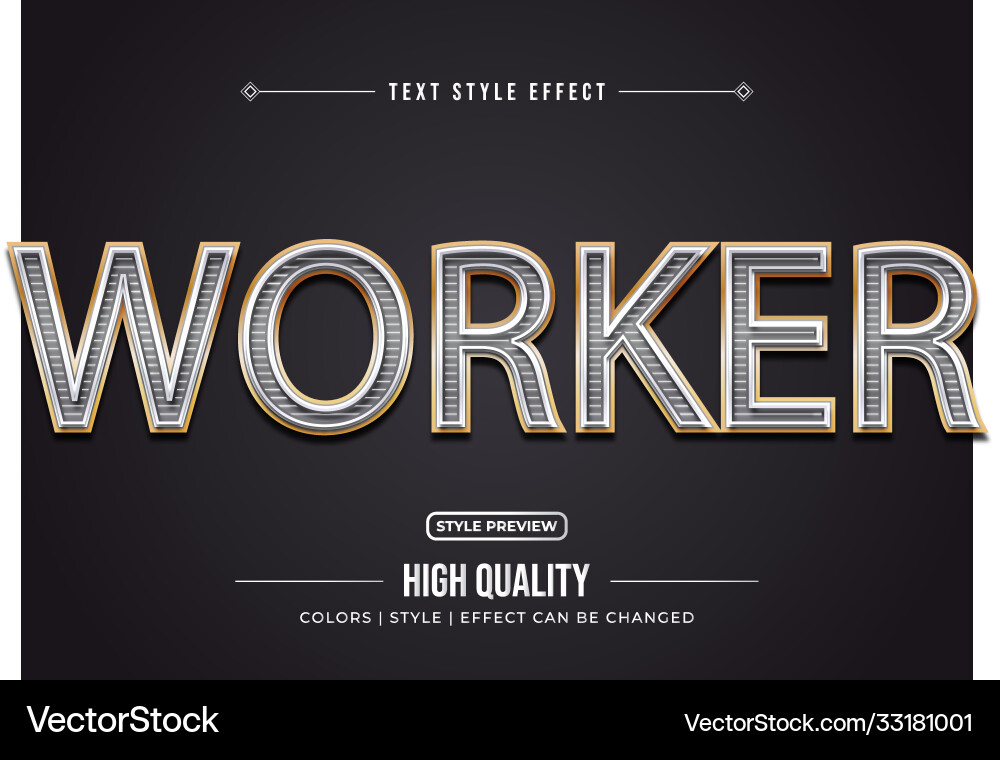 Editable text style effect typography template Editable text style effect typography template Vector Image