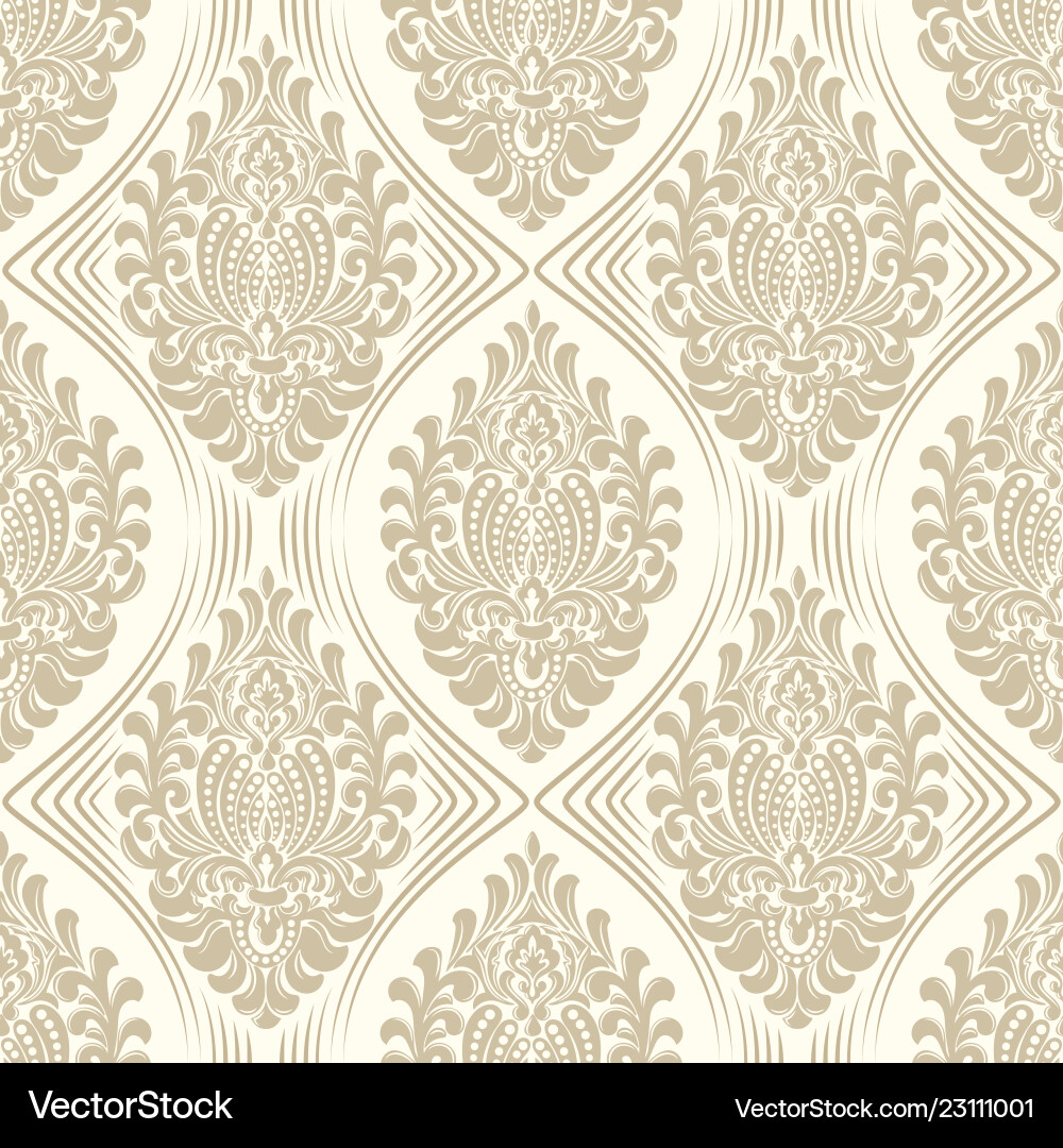 Elegant Damask Pattern Vector Image