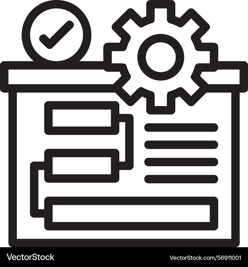 Fix linear style icon design vector image
