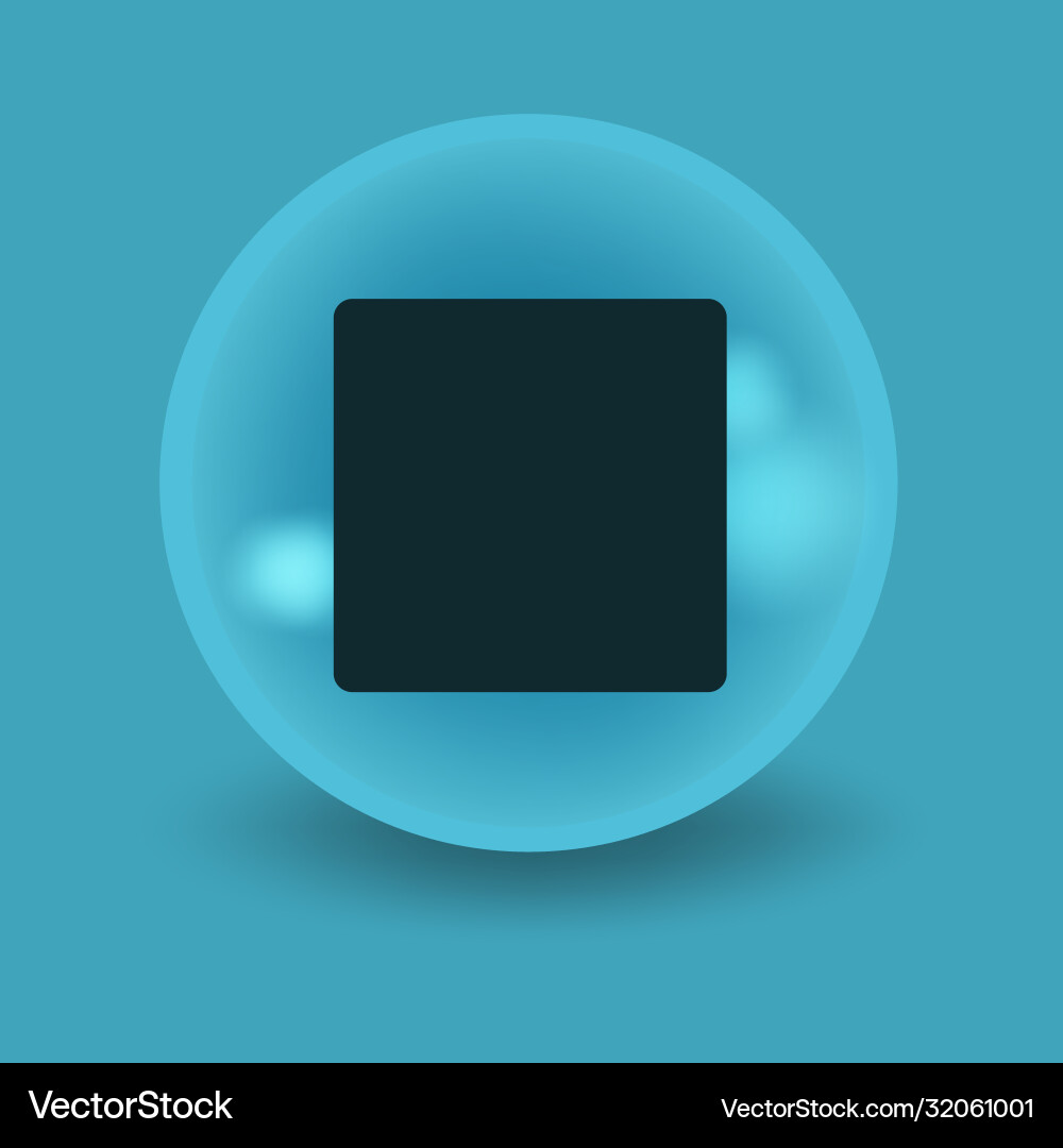 Flat modern design with shadow icon player vector image