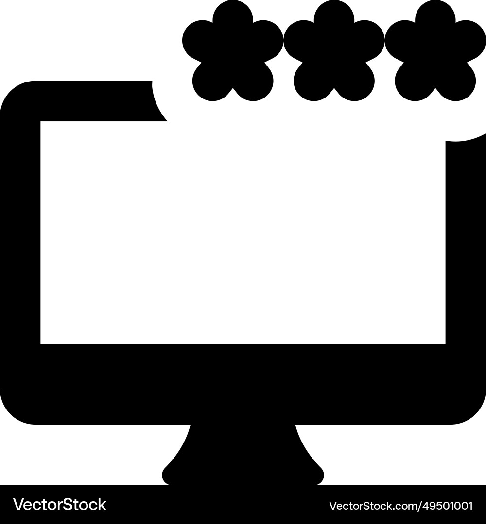 Required code for accessing desktop or account Vector Image