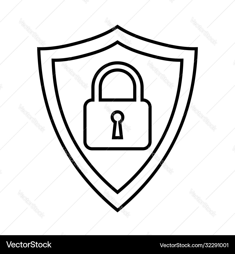 Secure web 2 vector image