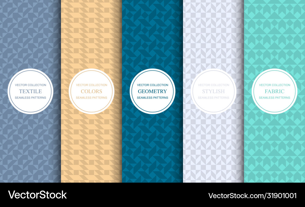 Set seamless colorful patterns Set seamless colorful patterns vector image