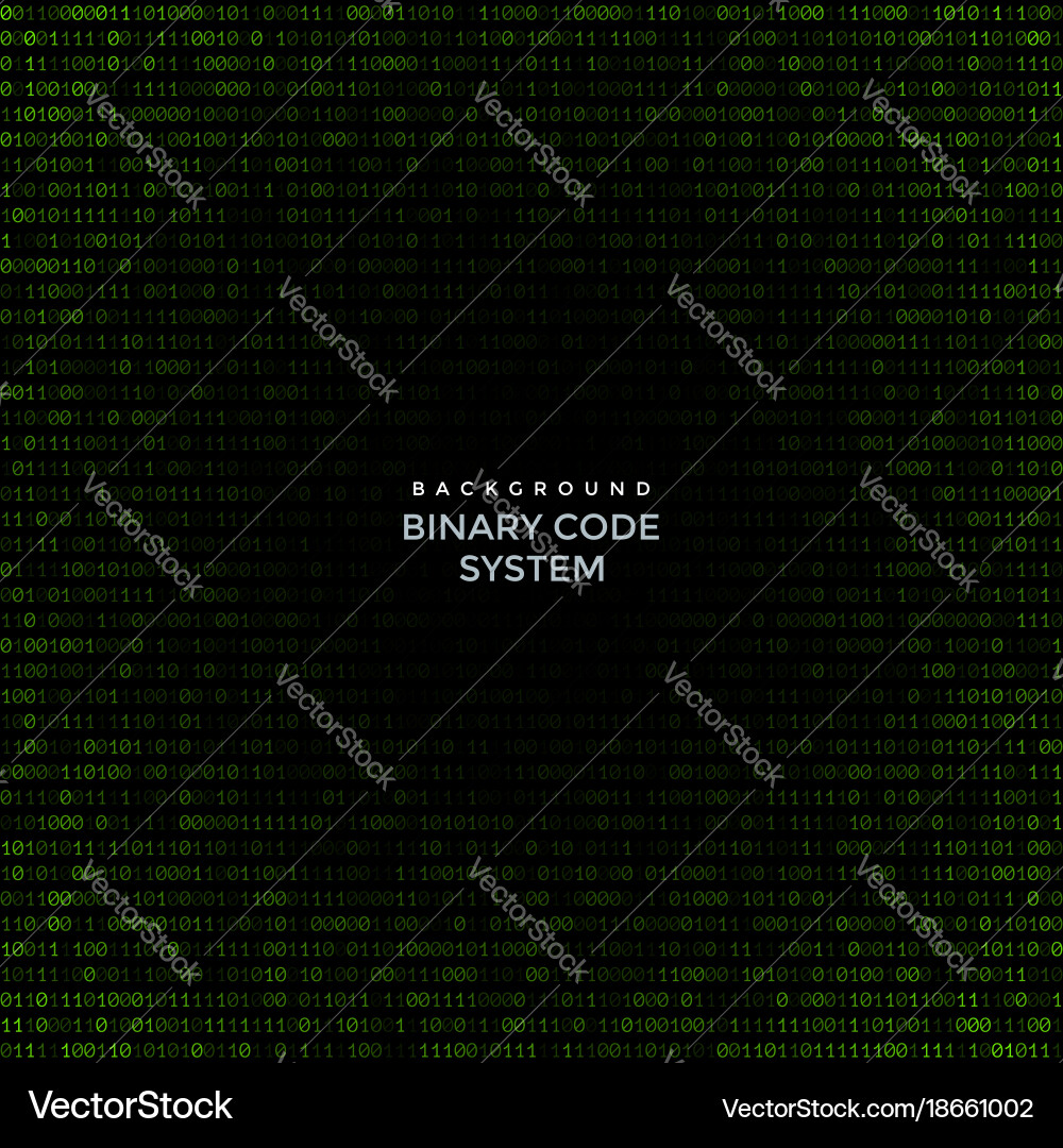 Abstract Binary Code Background vector image