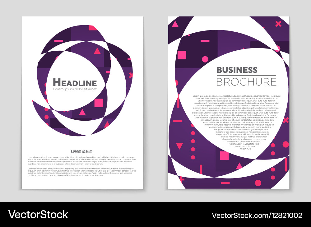 Abstract layout background set for art vector image
