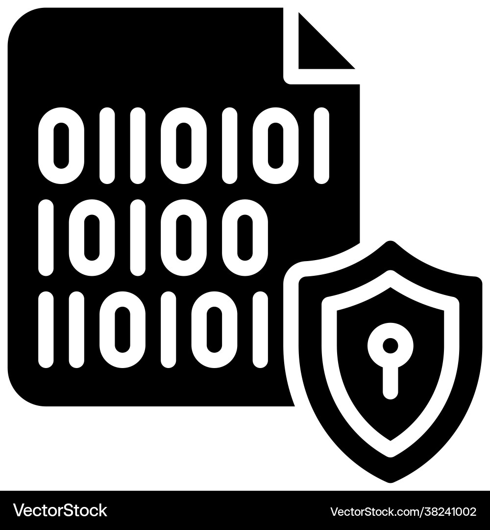 Binary encryption icon cryptocurrency related – Royalty-Free Vector |  VectorStock