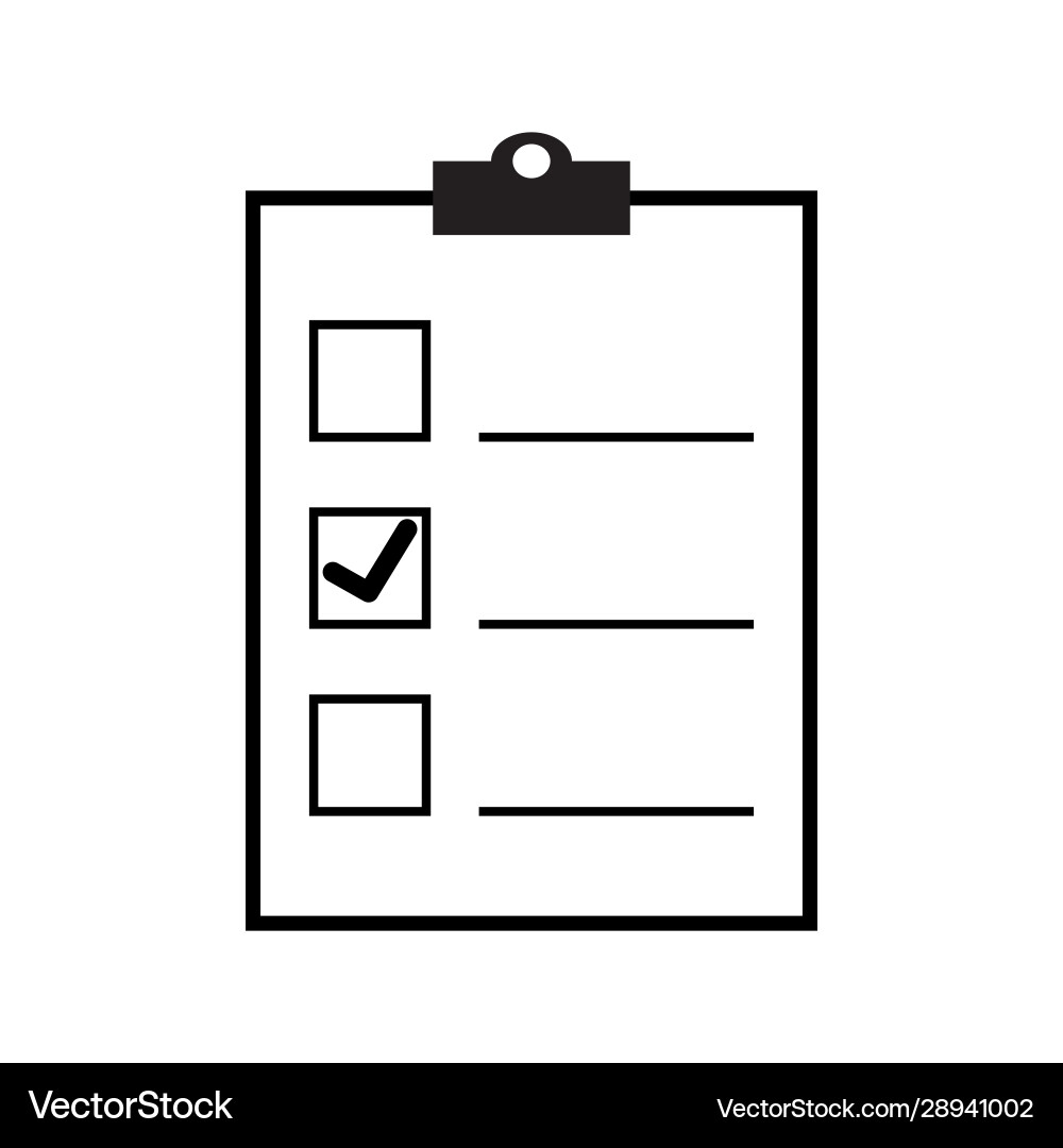 Checklist icon design abstract Checklist icon design abstract vector image