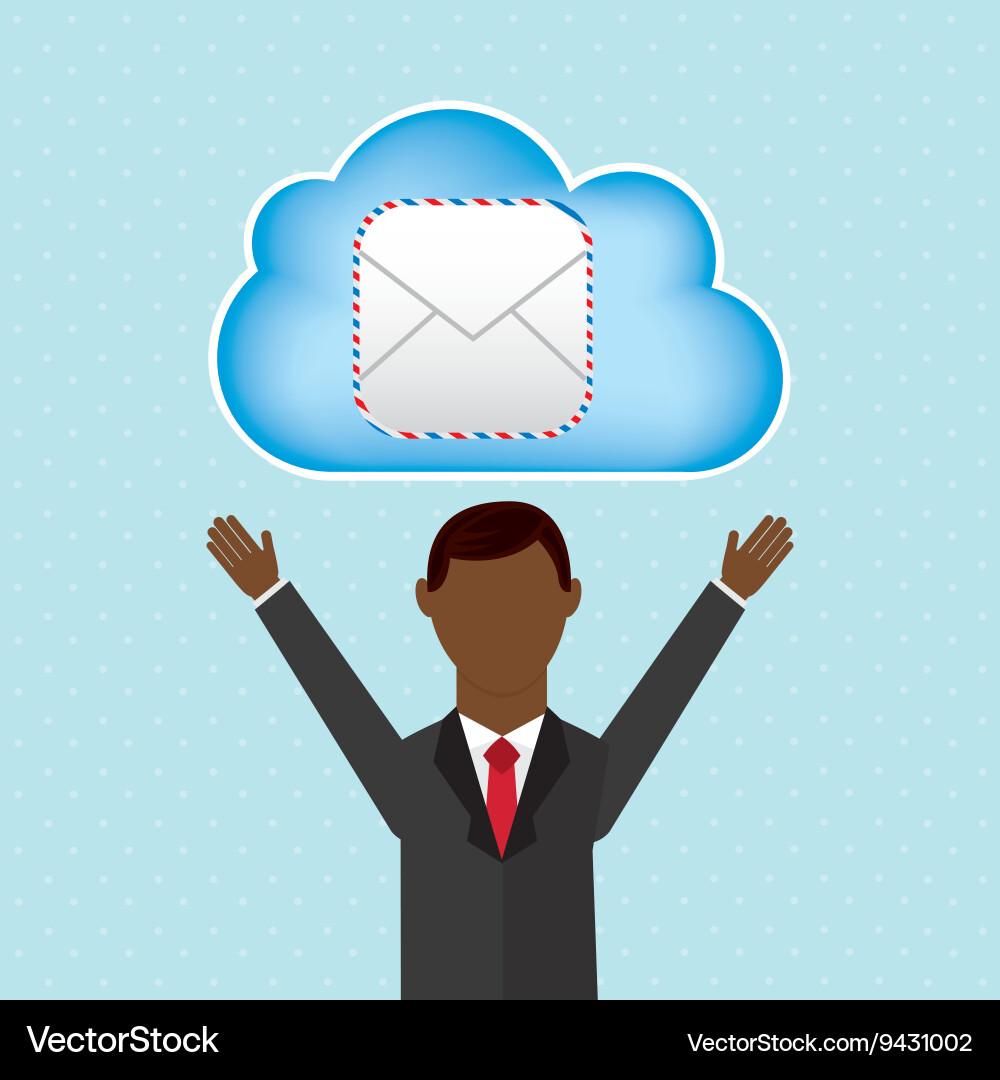 Cloud computing design Vector Image