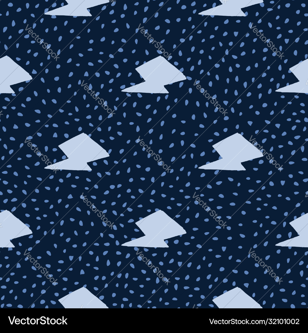 Creative thunder backdrop seamless pattern Creative thunder backdrop seamless pattern Vector Image