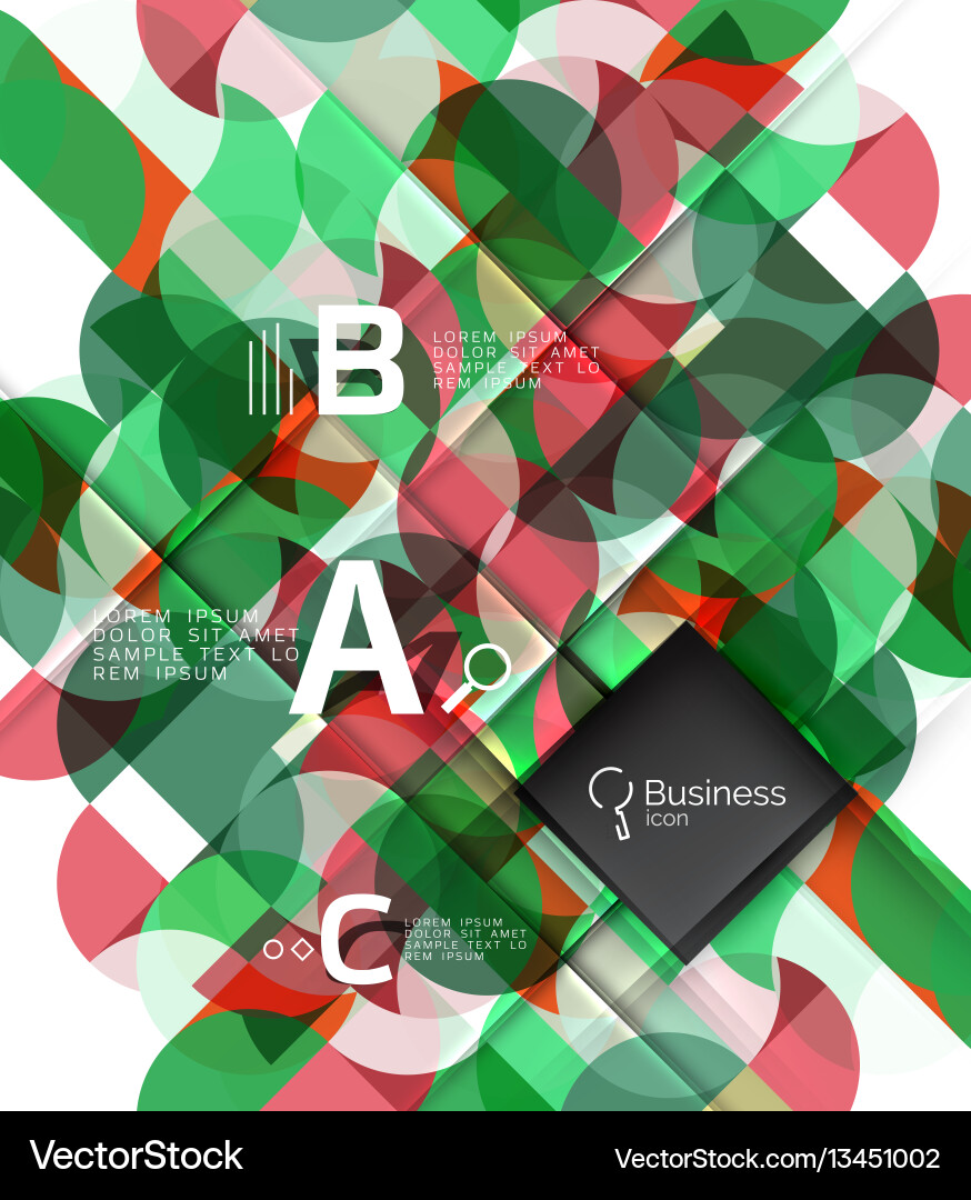 Dynamic Geometric Shape Background vector image