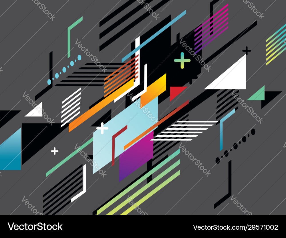 Flat white frame with geometric pattern Flat white frame with geometric pattern vector image